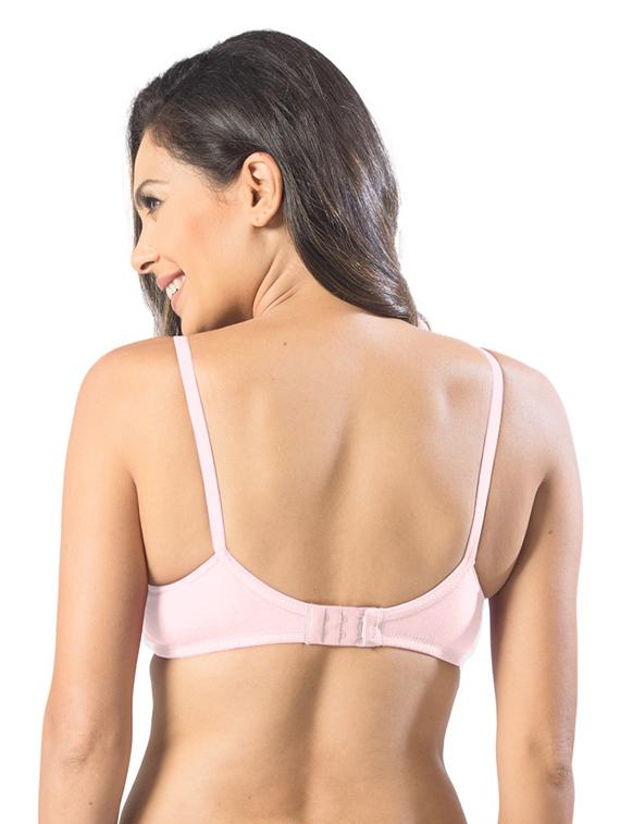 pink solid regular bra - 19140156 - Standard Image - 2