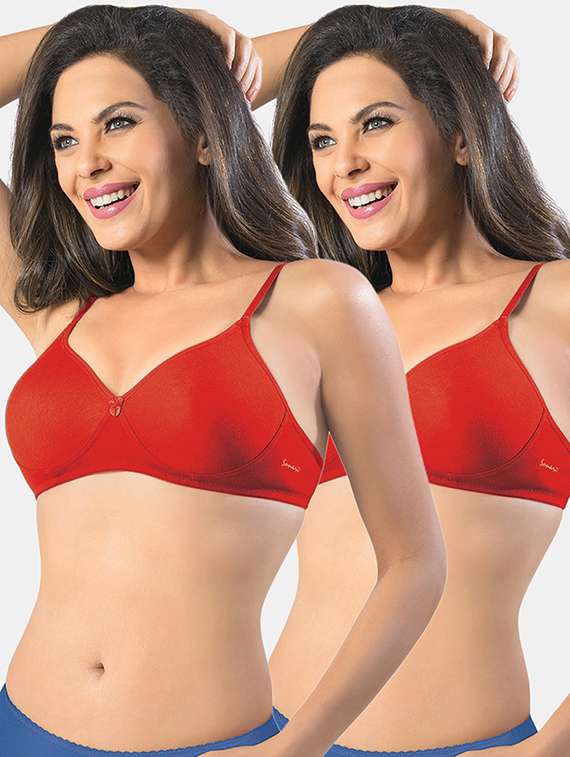 pack of 2 solid bra combo