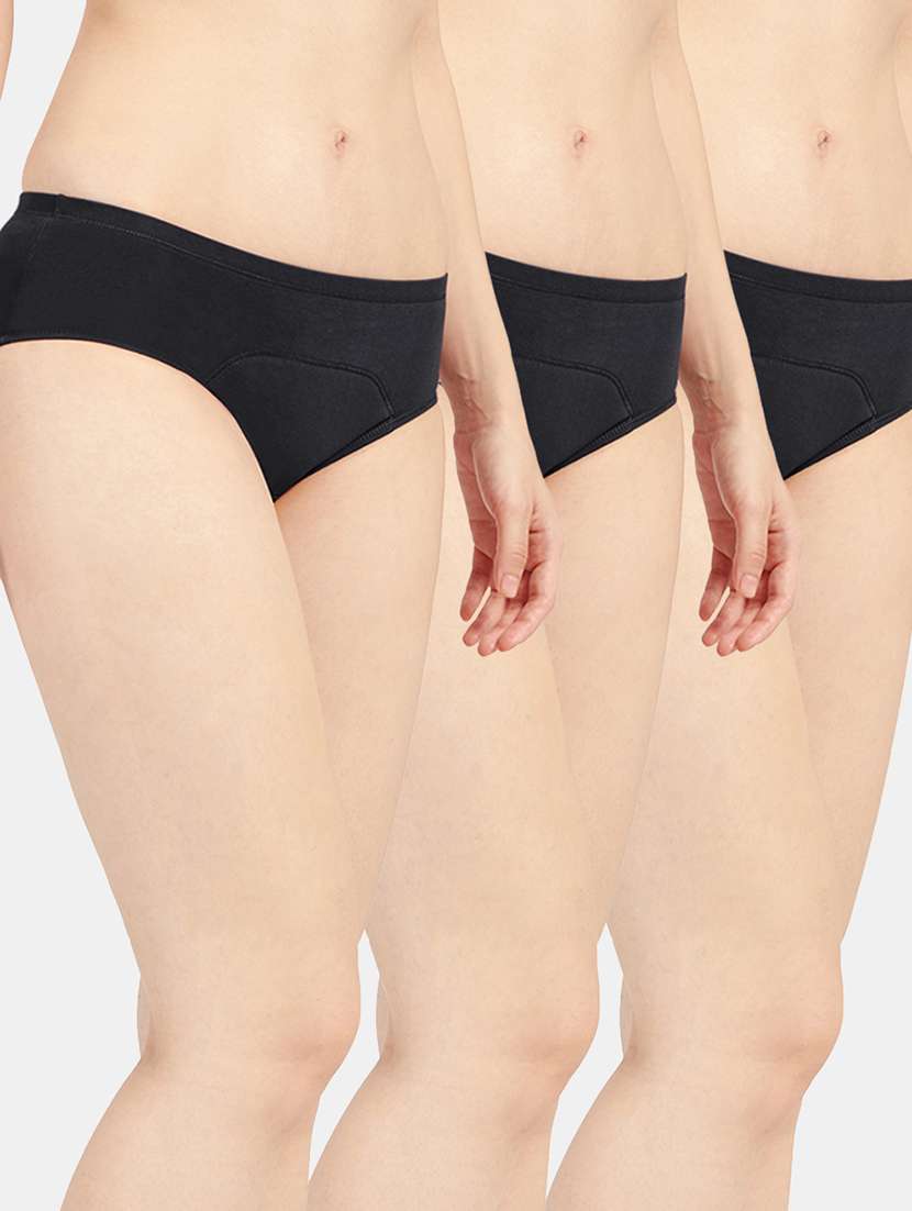 women's pack of 3 solid hipster panties