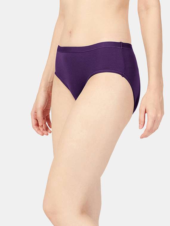 women solid cotton hipster panty combo - 19141509 -  Standard Image - 2