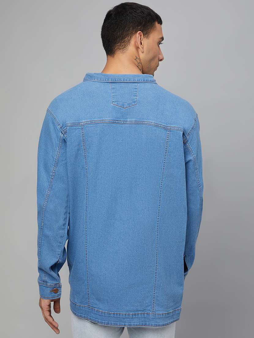 blue washed denim jacket - 19142369 -  Standard Image - 2