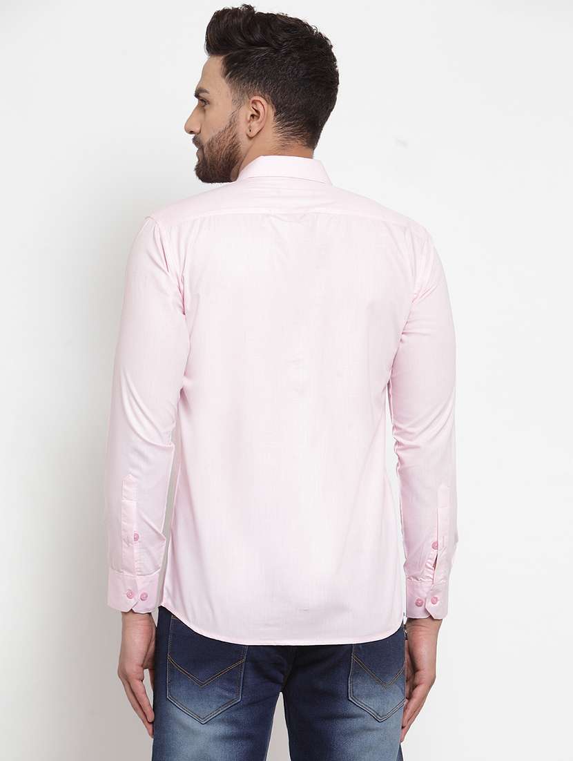 mens solid casual shirt - 19143204 - Standard Image - 2