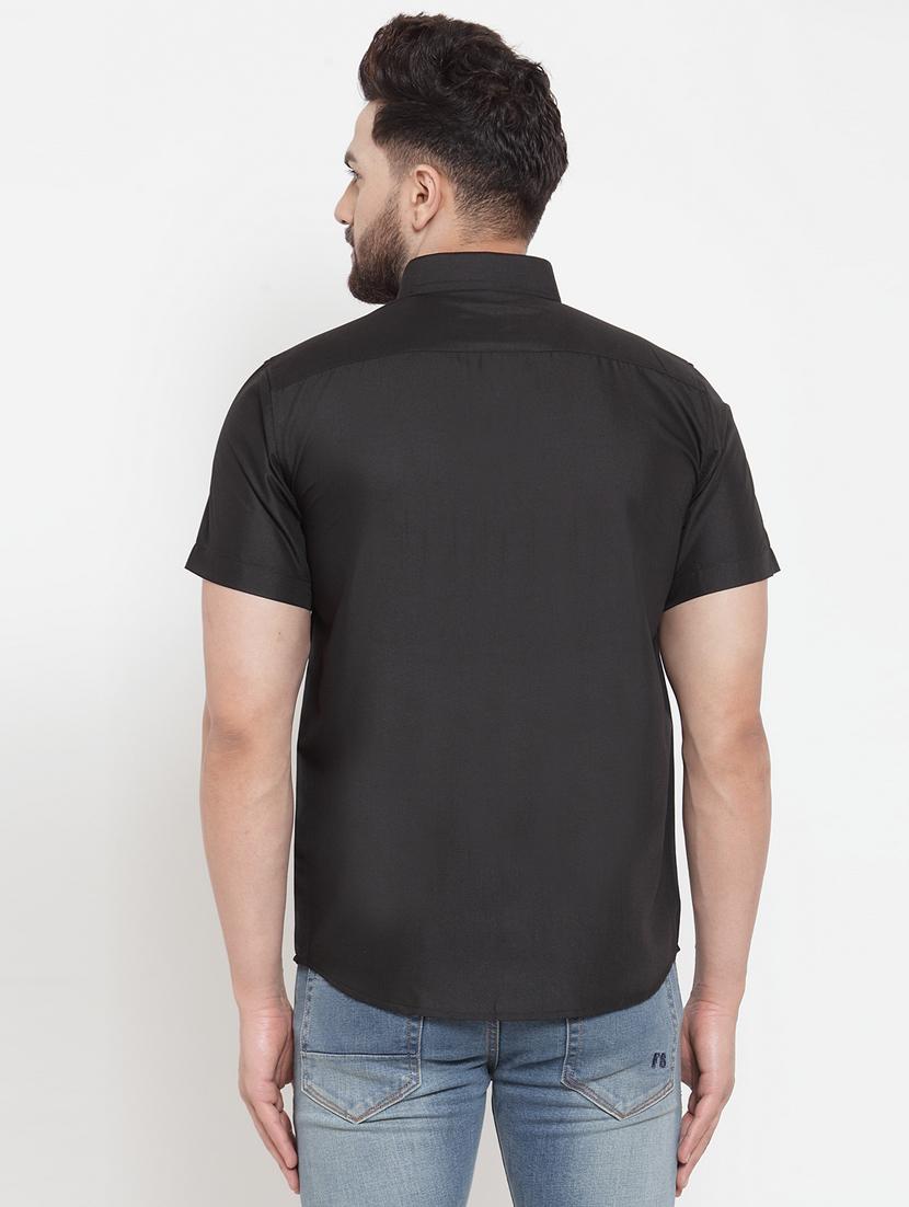 mens solid casual shirt - 19143375 - Standard Image - 2