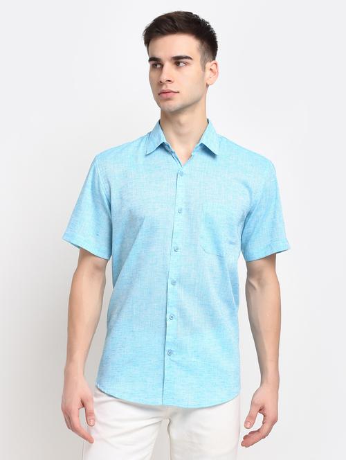 mens solid casual shirt - 19143492 - Standard Image - 0