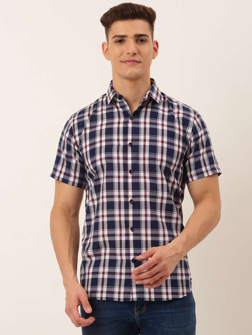 mens checks casual shirt