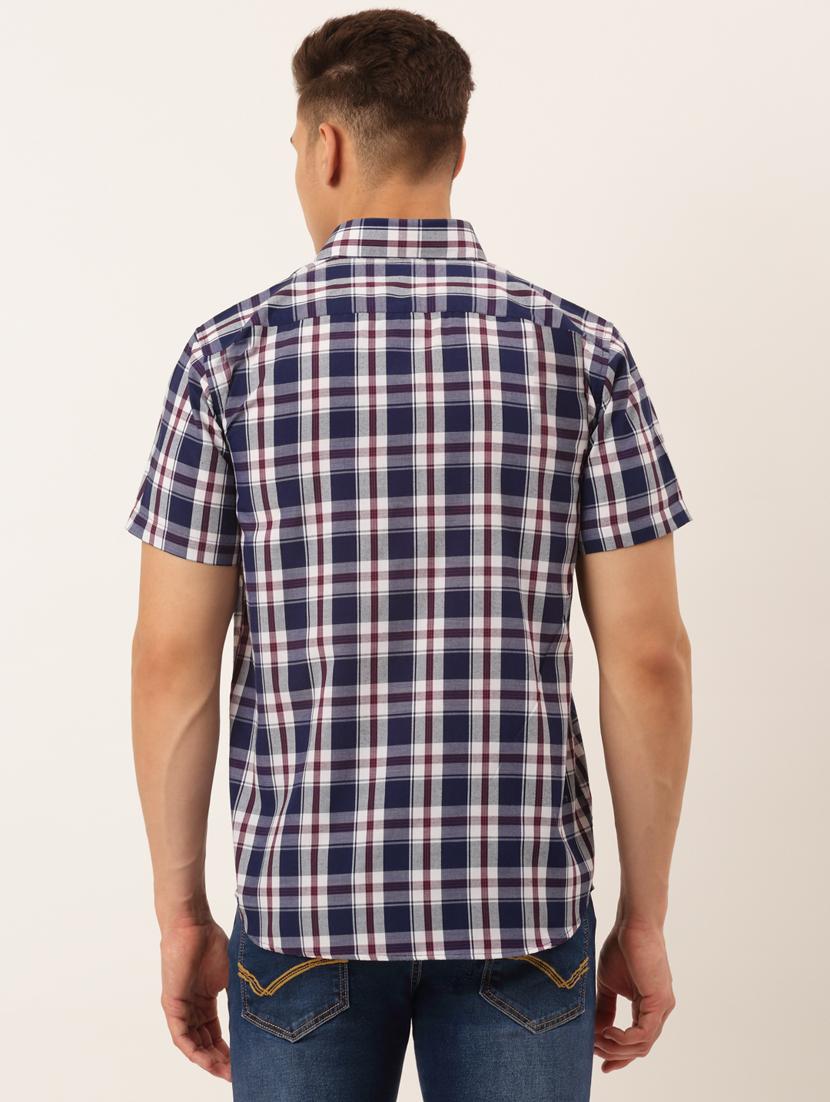 mens checks casual shirt - 19143530 - Standard Image - 2