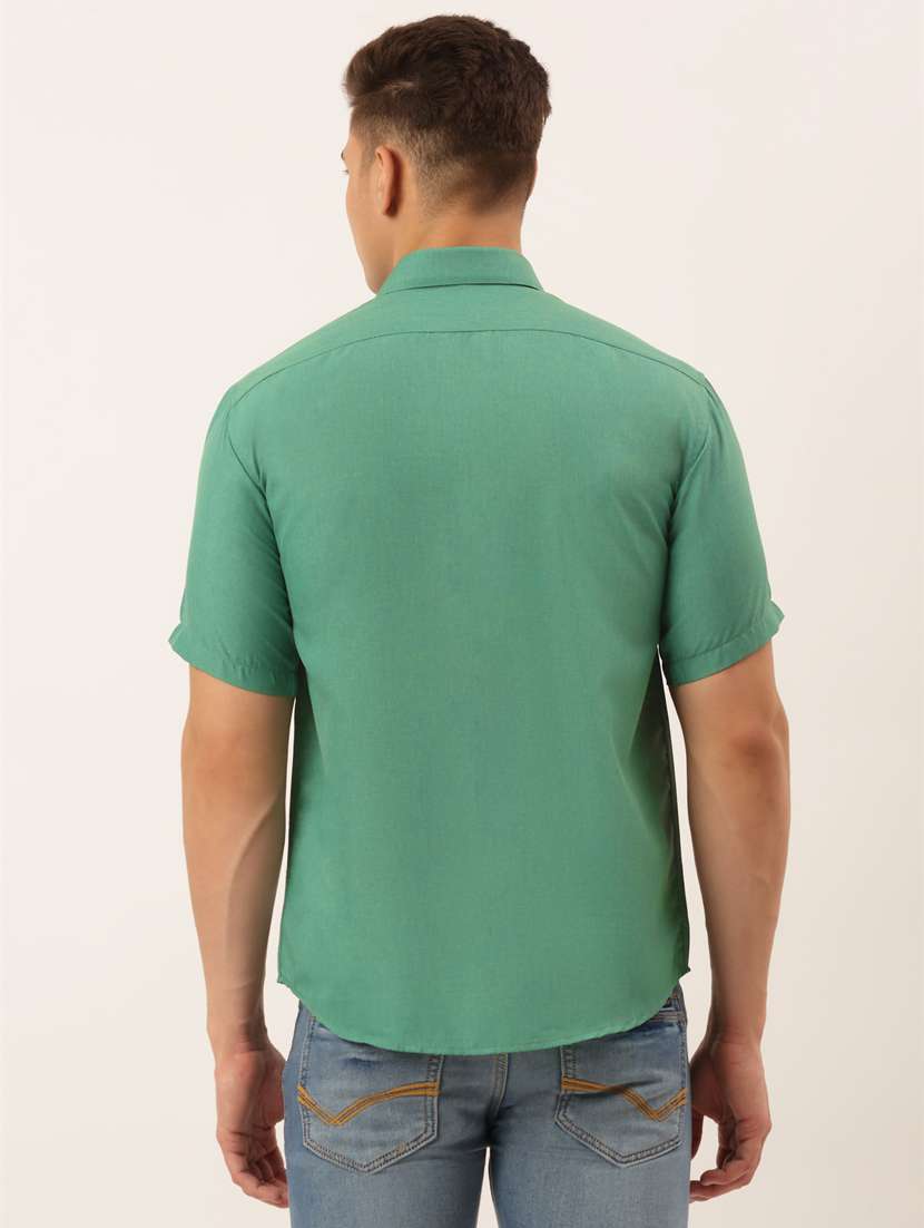mens solid casual shirt - 19143537 - Standard Image - 2