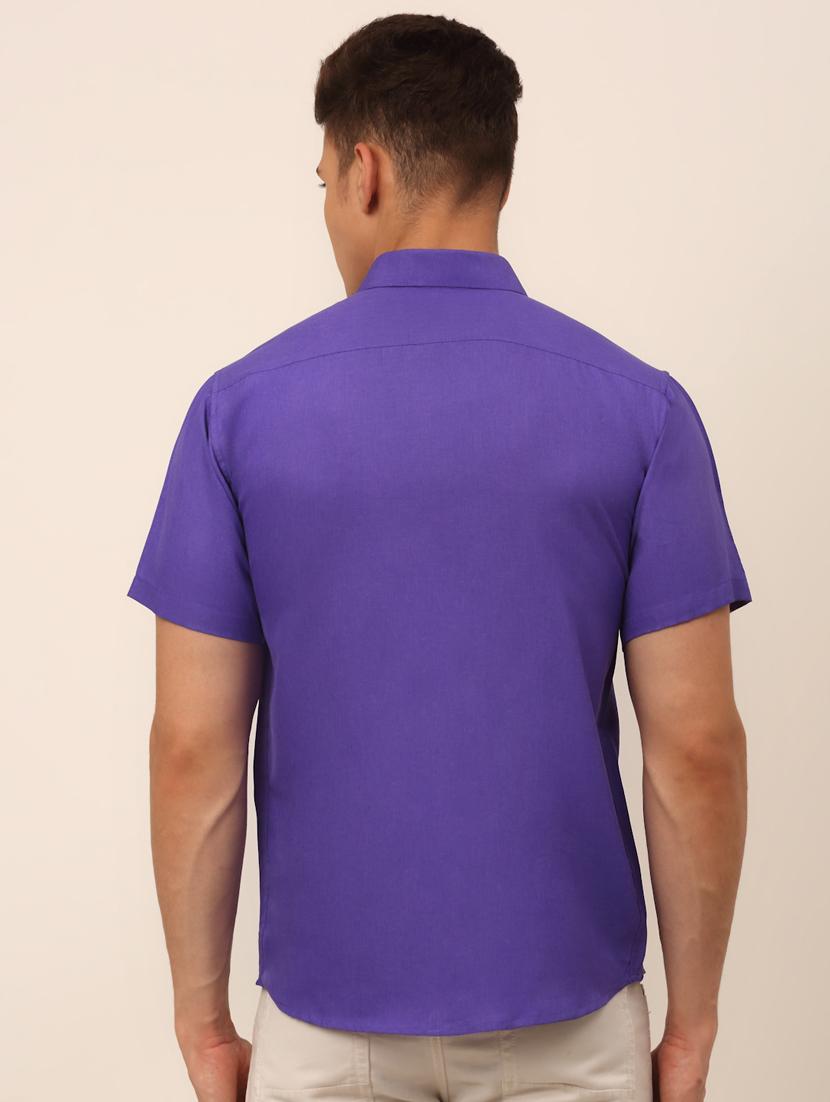 mens solid casual shirt - 19143543 - Standard Image - 2