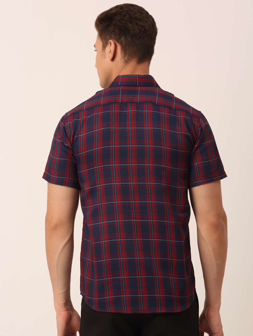 mens checks casual shirt - 19143562 - Standard Image - 2