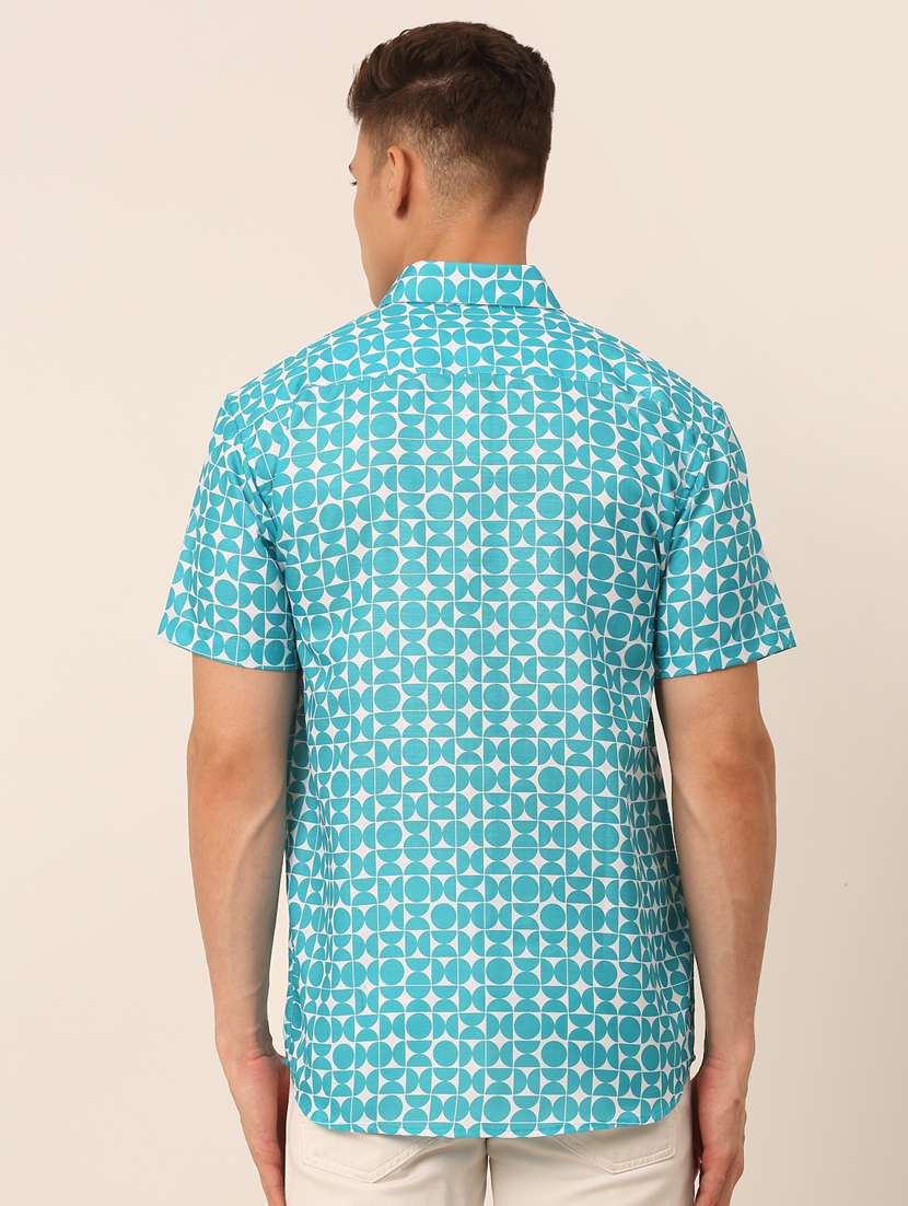 mens geometric casual shirt - 19143609 -  Standard Image - 2