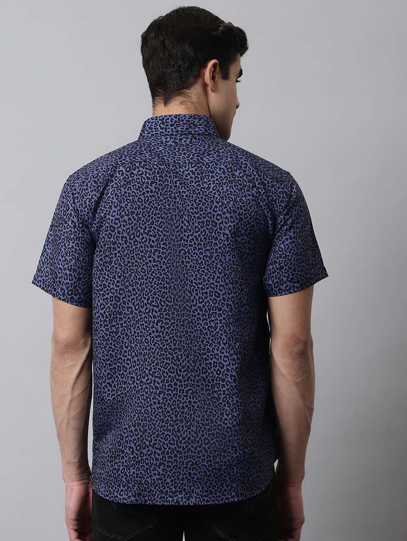 mens animal print casual shirt - 19143710 - Standard Image - 2