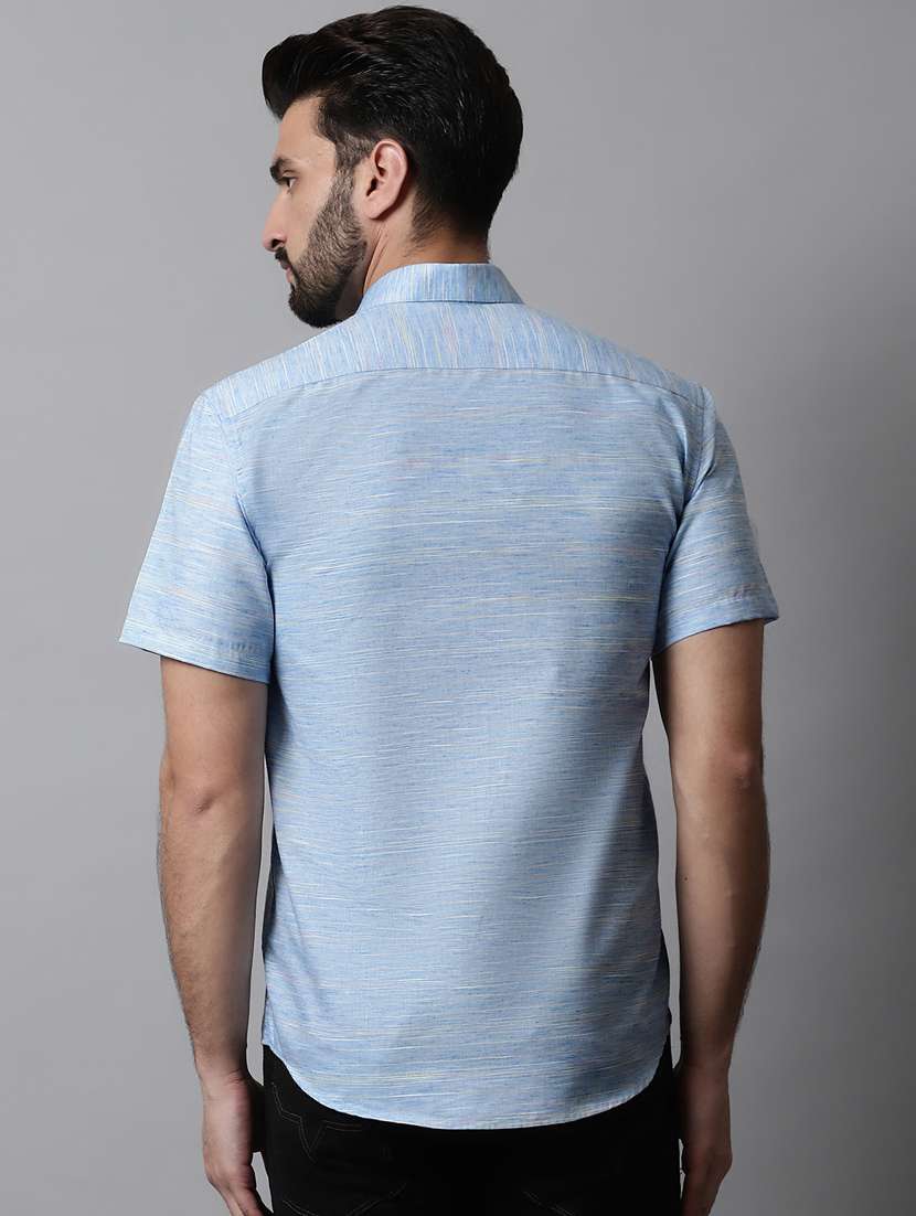 mens melange casual shirt - 19143712 - Standard Image - 2