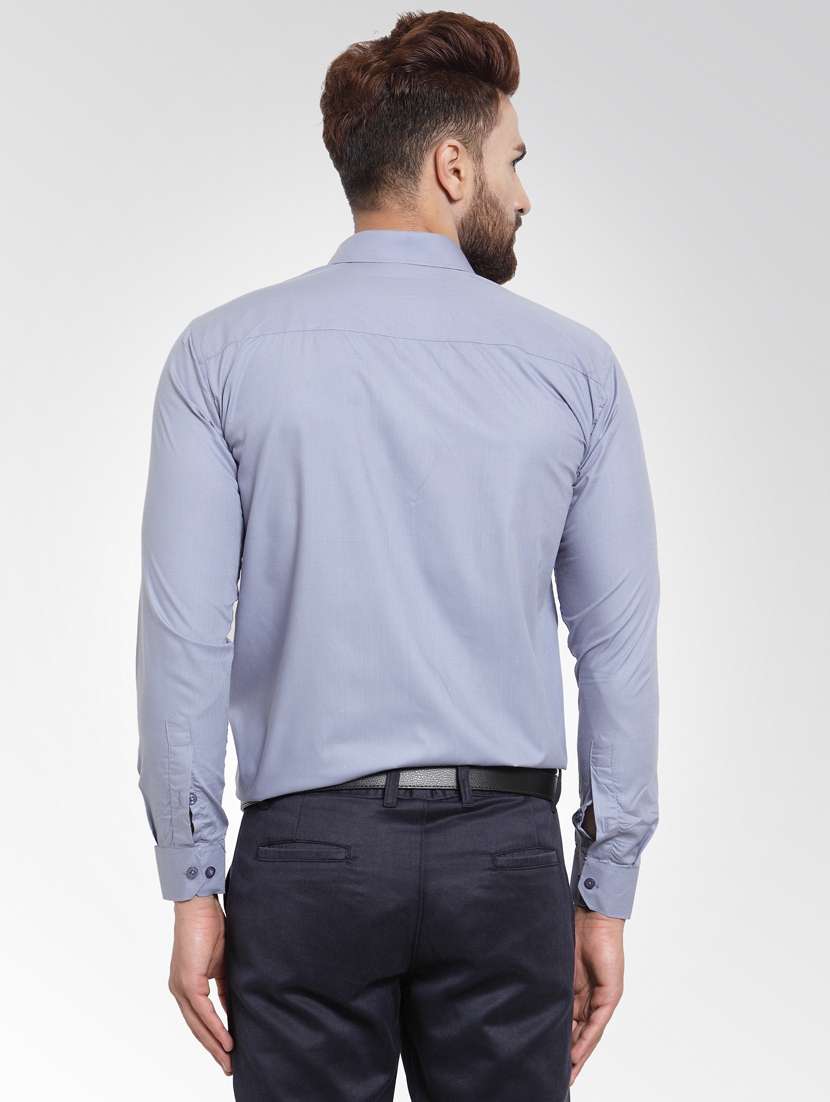mens solids formal shirt - 19144069 - Standard Image - 2