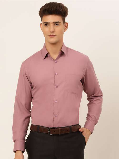 mens solids formal shirt - 19144095 -  Standard Image - 0