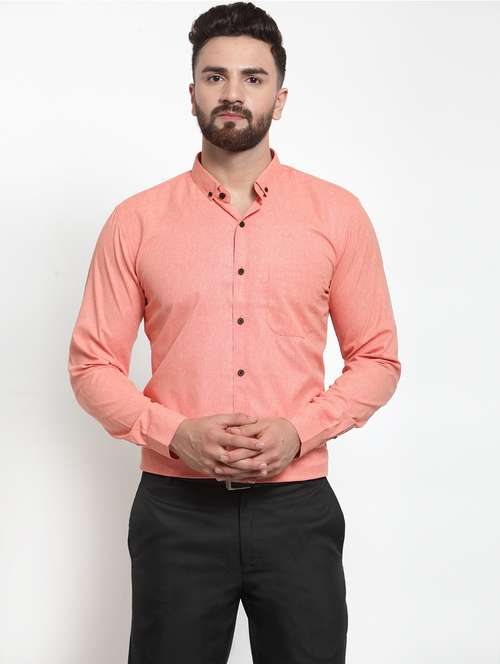 mens solids formal shirt - 19144188 - Standard Image - 0