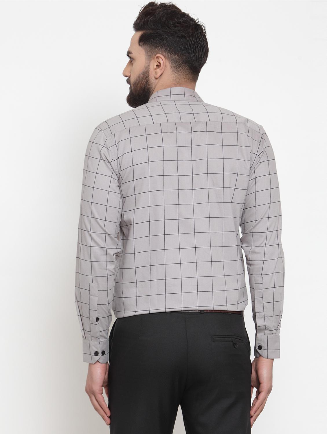 mens checks formal shirt - 19144228 - Standard Image - 2