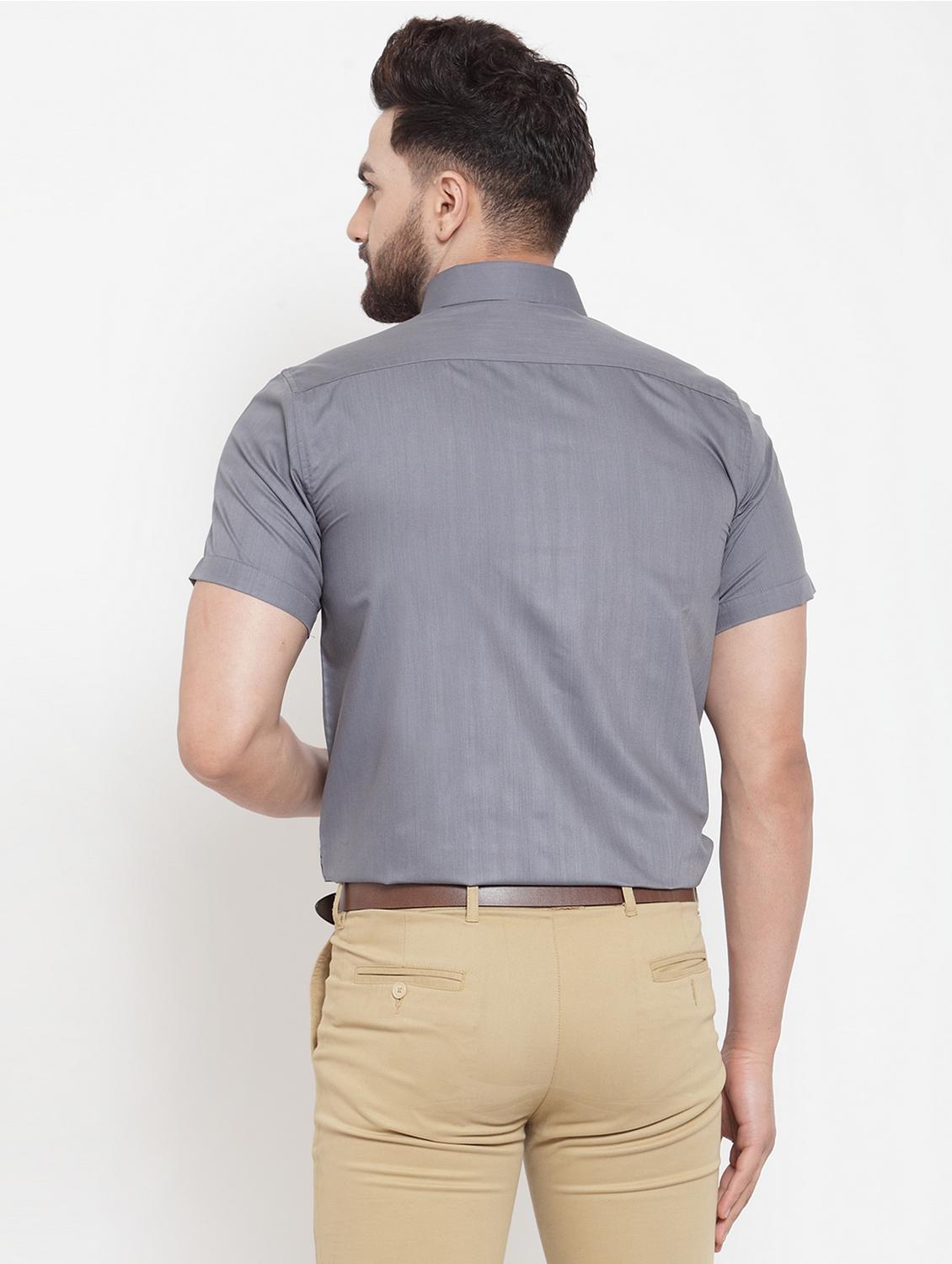 mens solids formal shirt - 19144261 - Standard Image - 2