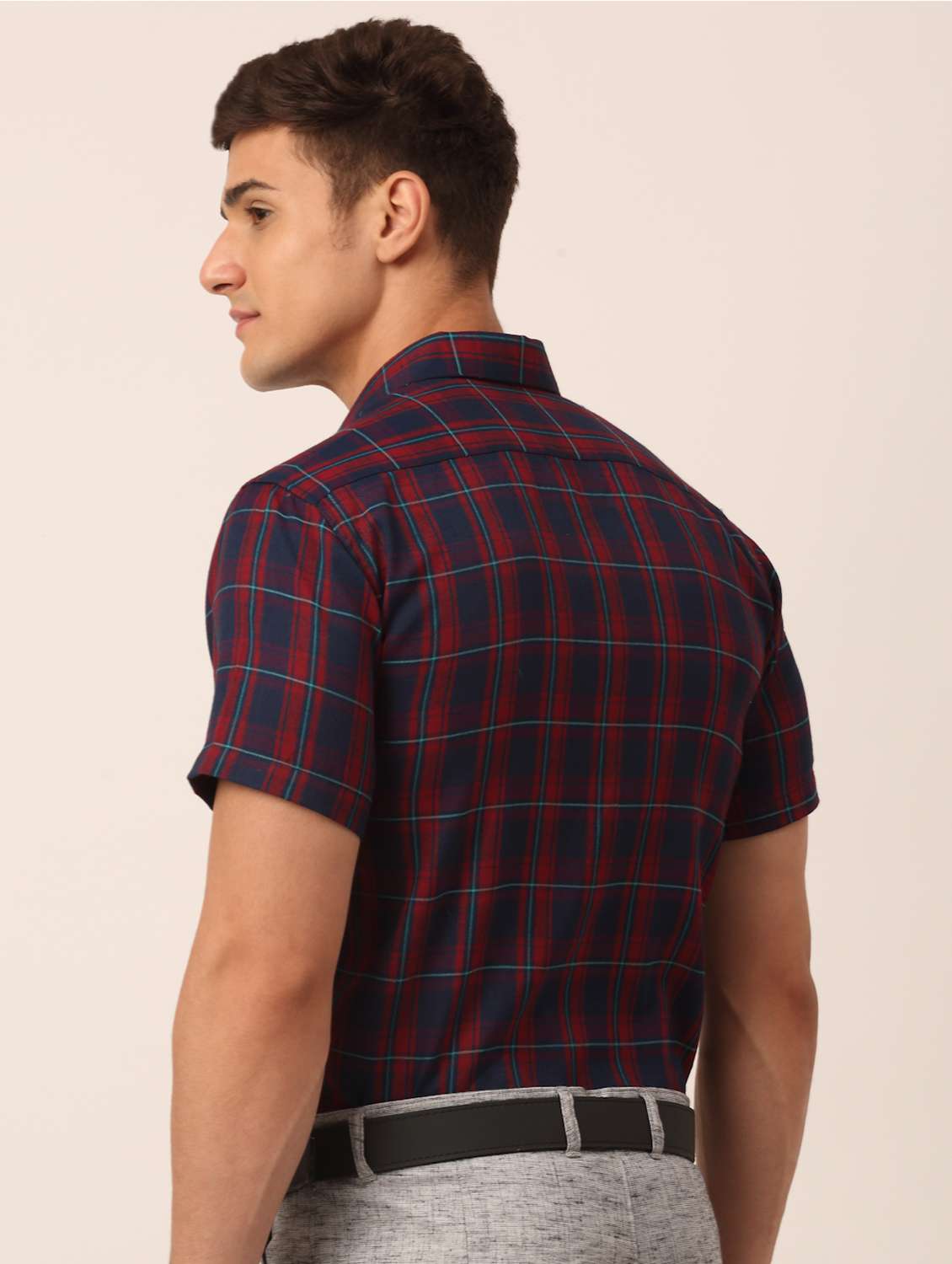 mens checks formal shirt - 19144489 -  Standard Image - 2