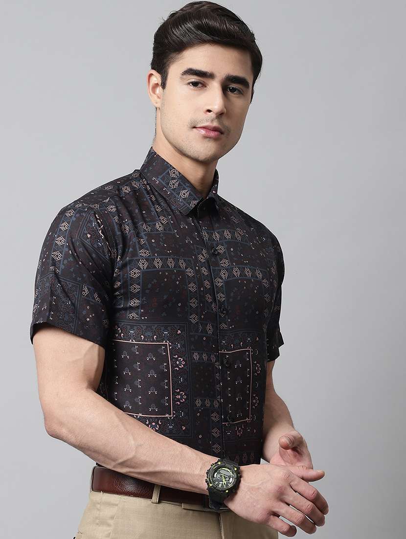 mens aztec formal shirt - 19144635 - Standard Image - 2