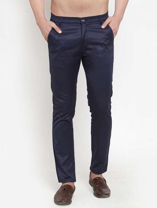 mid rise flat front casual trouser - 19144674 - Standard Image - 0