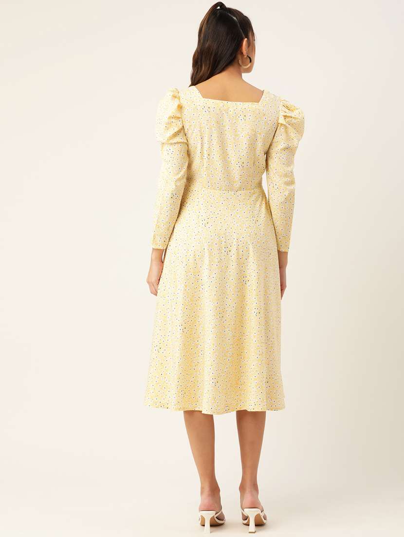 women's fit & flare floral dress - 19145037 - Standard Image - 2