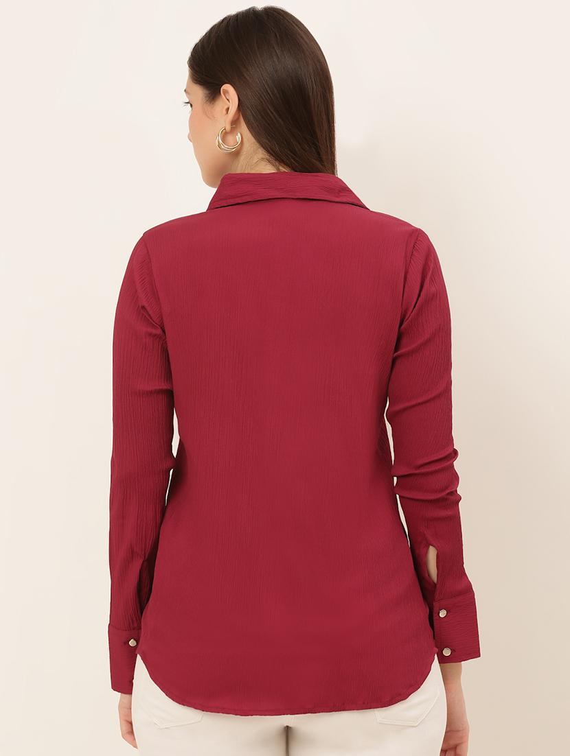 long sleeved solid regular shirt - 19145300 - Standard Image - 2