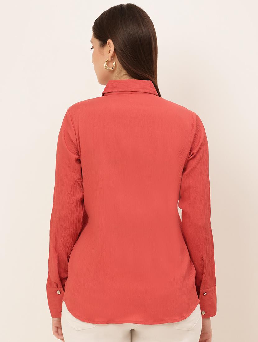 long sleeved solid regular shirt - 19145301 - Standard Image - 2