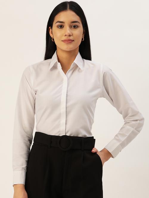 long sleeved solid regular shirt - 19145312 -  Standard Image - 0