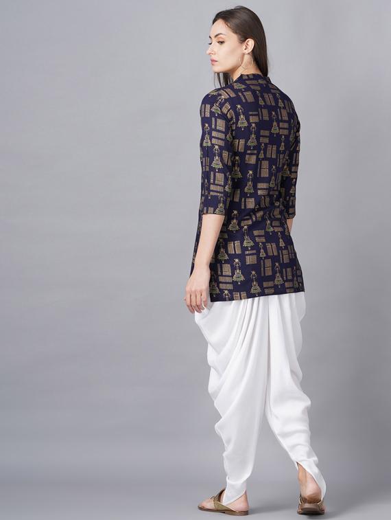 printed dhoti kurta set - 19145771 - Standard Image - 2