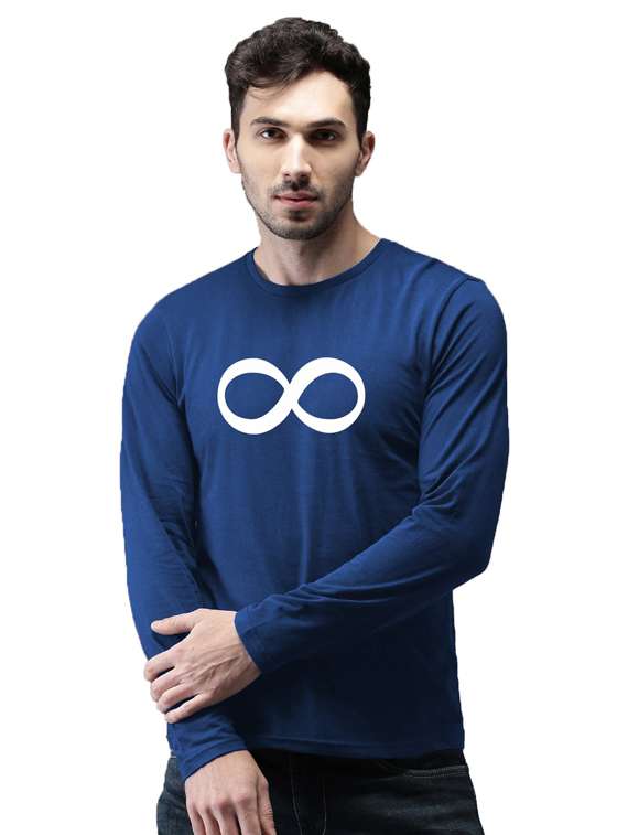 round neck chest printed t-shirt