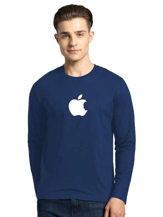 round neck chest printed t-shirt