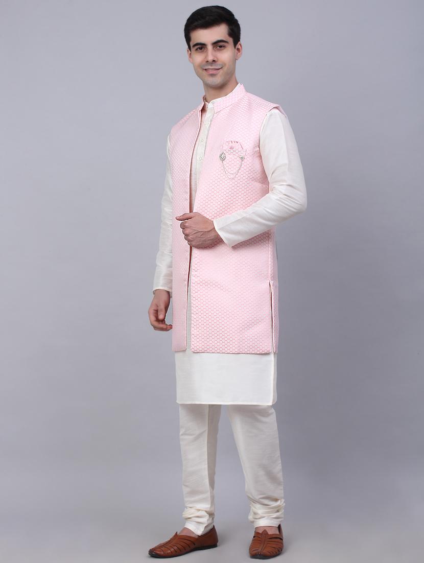 kurta pyjama with nehru jacket - 19147542 - Standard Image - 2