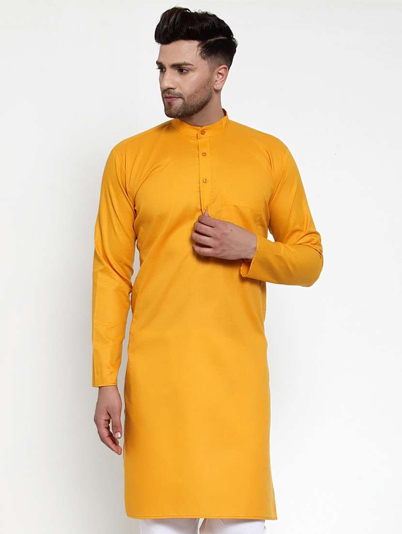 yellow coloured kurta