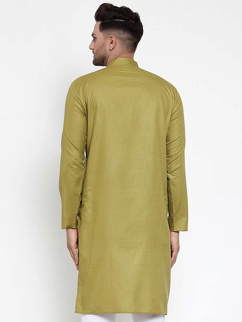 green coloured kurta - 19147702 -  Standard Image - 2