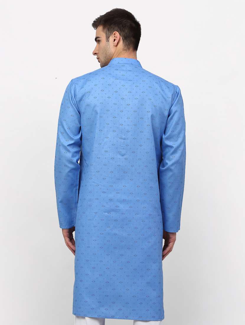 blue coloured long kurta - 19147722 - Standard Image - 2