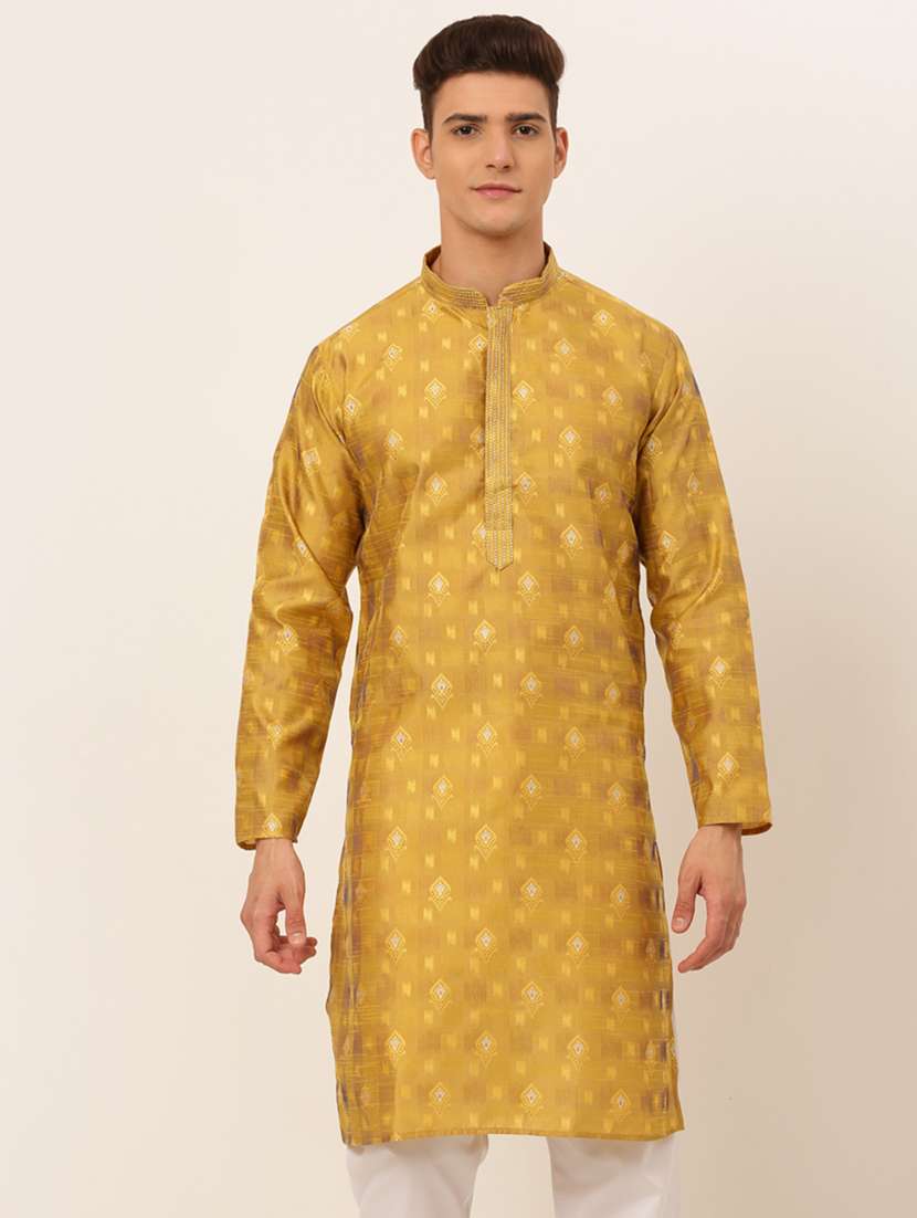 mandarin neck embroidered work straight kurta