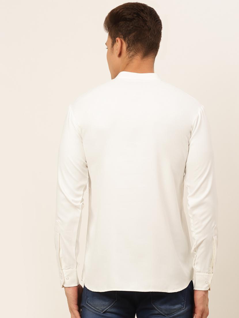 mandarin neck solid straight kurta - 19148026 - Standard Image - 2