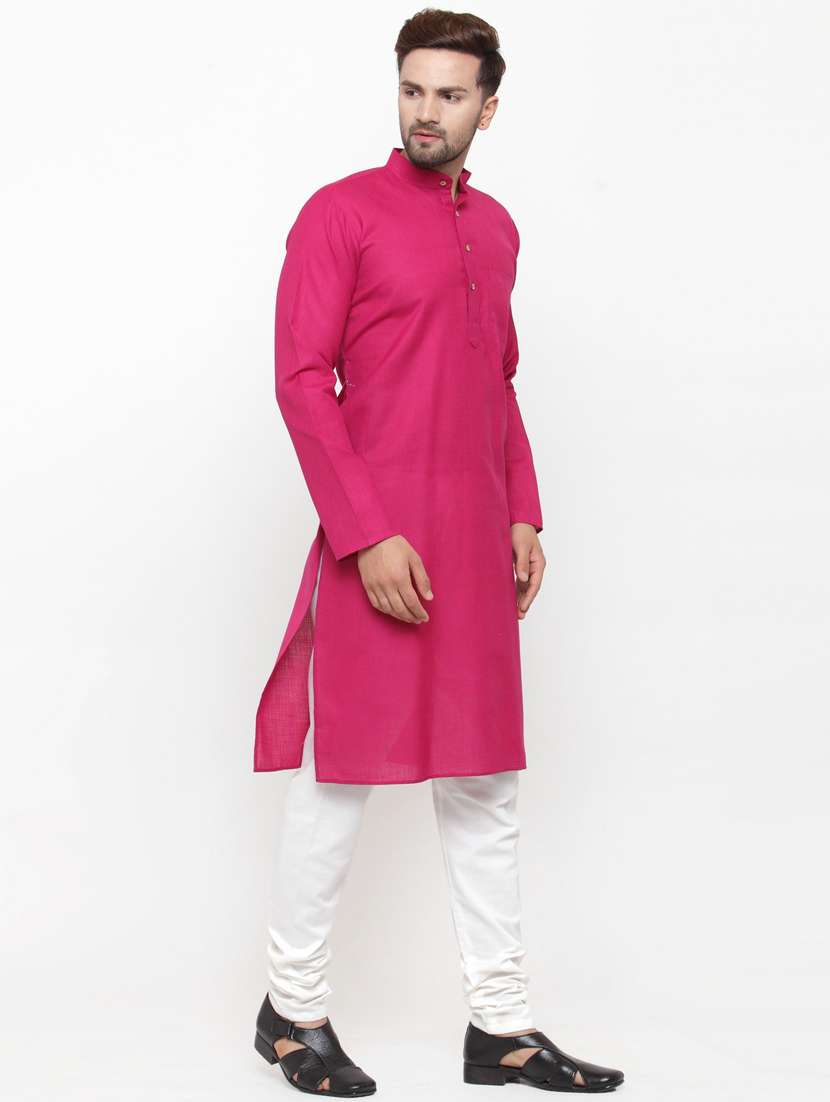 mandarin neck fancy long kurta - 19148180 -  Standard Image - 2