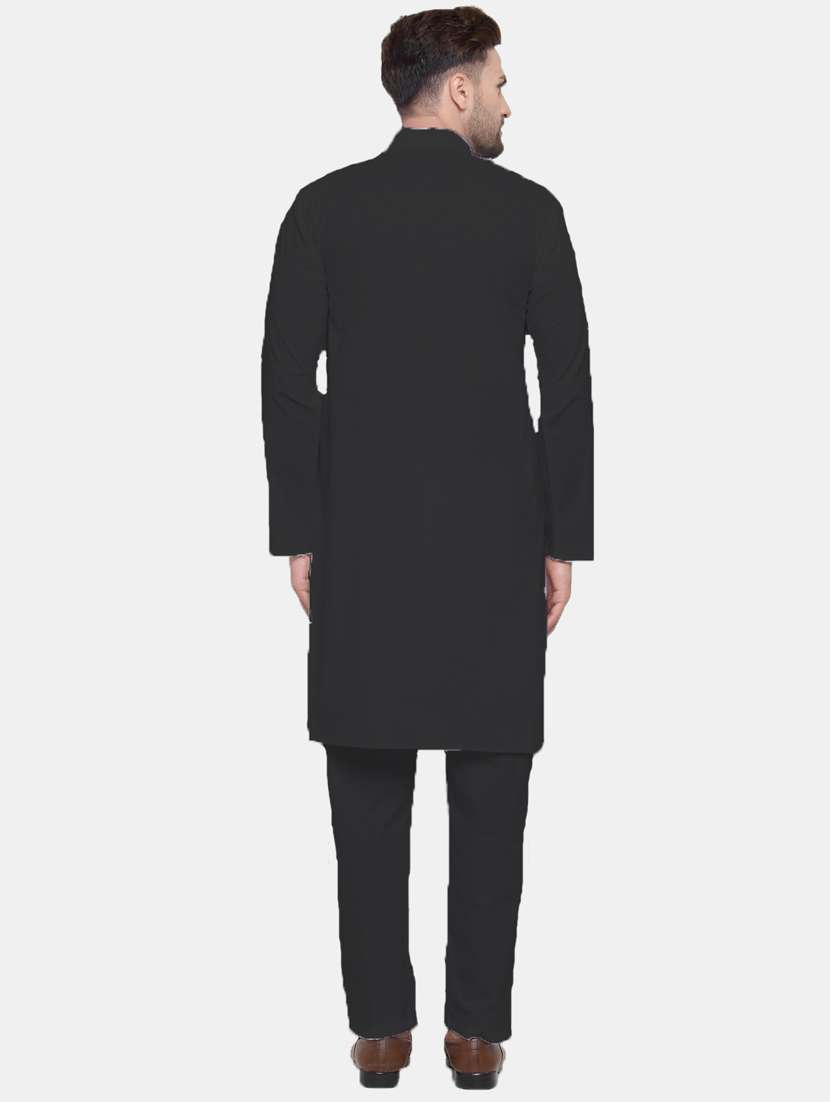 Mandarin Neck Fancy Long Kurta - 19148184 -  Standard Image - 2