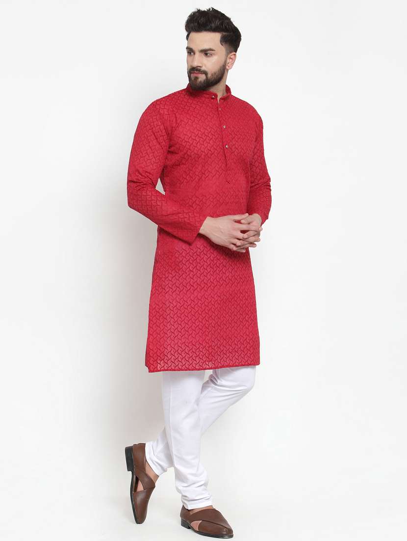 mandarin neck fancy long kurta - 19148190 -  Standard Image - 2