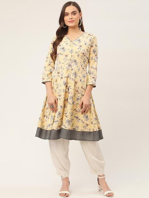 women's flared kurta - 19149928 - Standard Image - 0