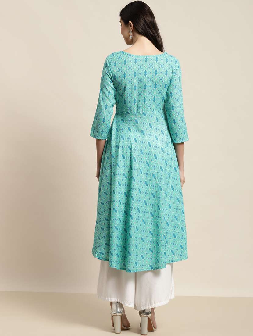 women's flared kurta - 19149940 -  Standard Image - 2