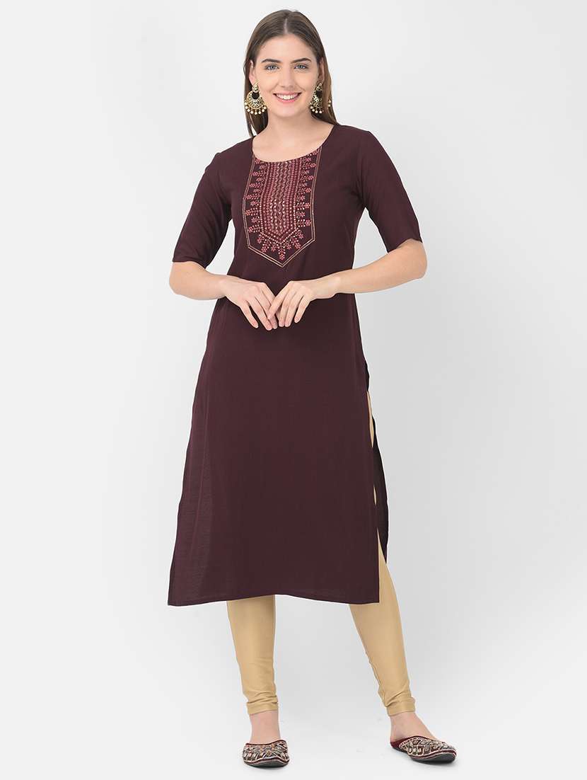 women's straight kurta - 19154661 - Zoom Image - 0