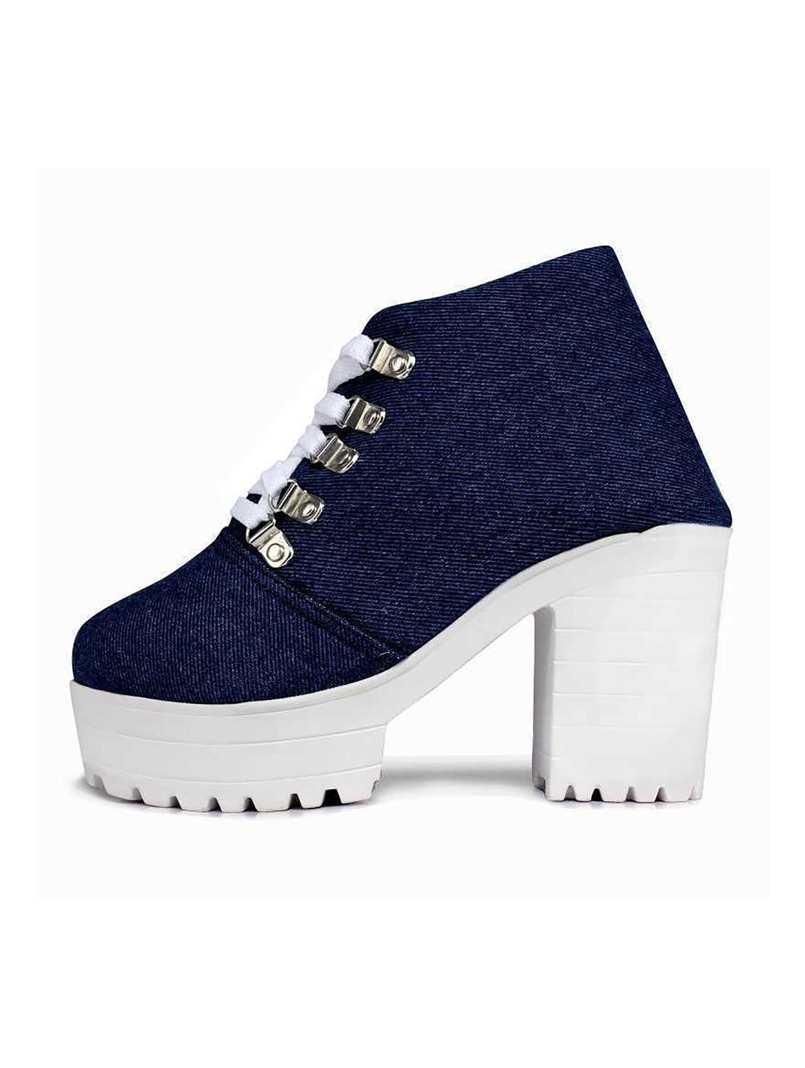 navy blue lace-up boot - 19155419 - Standard Image - 2
