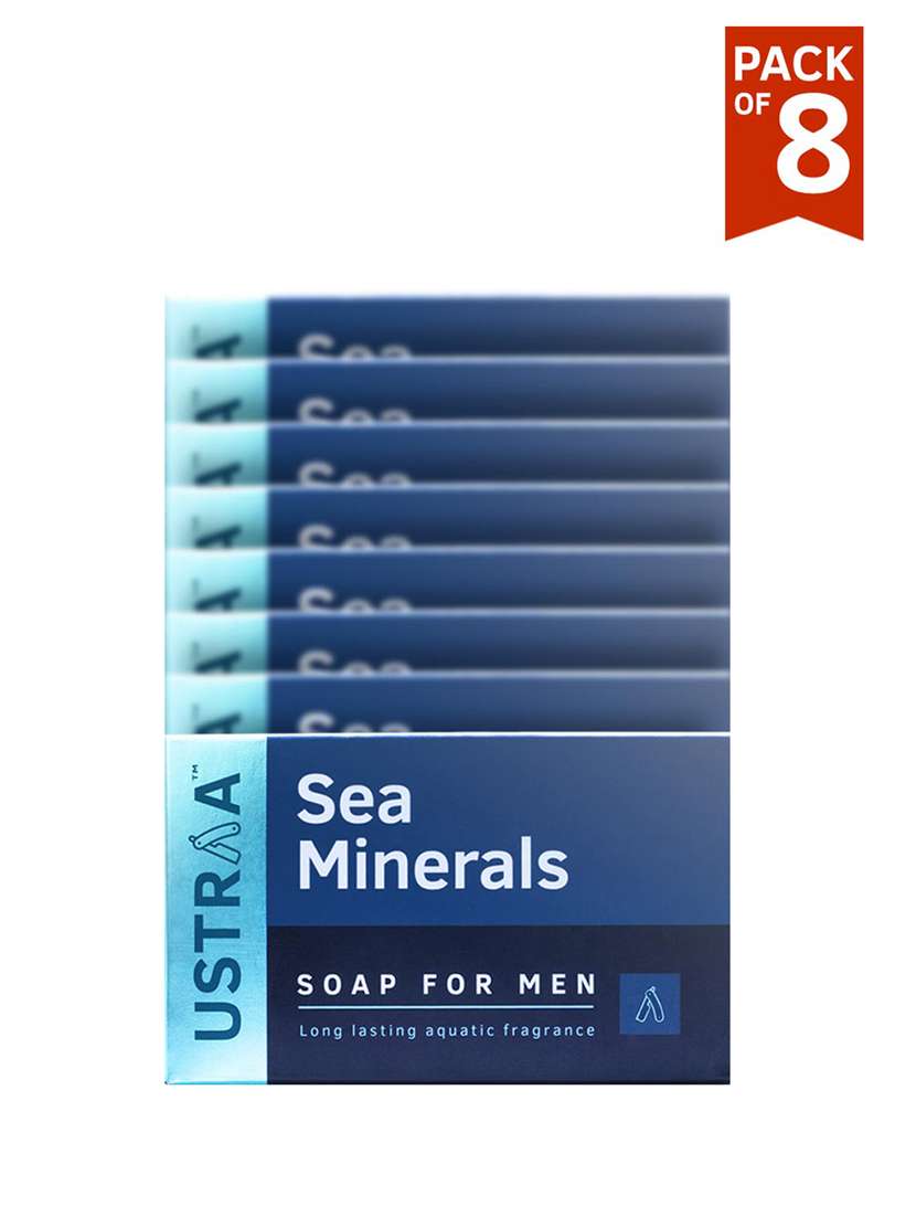 Ustraa Deo Soap Sea Minerals 100g (Pack Of 8)