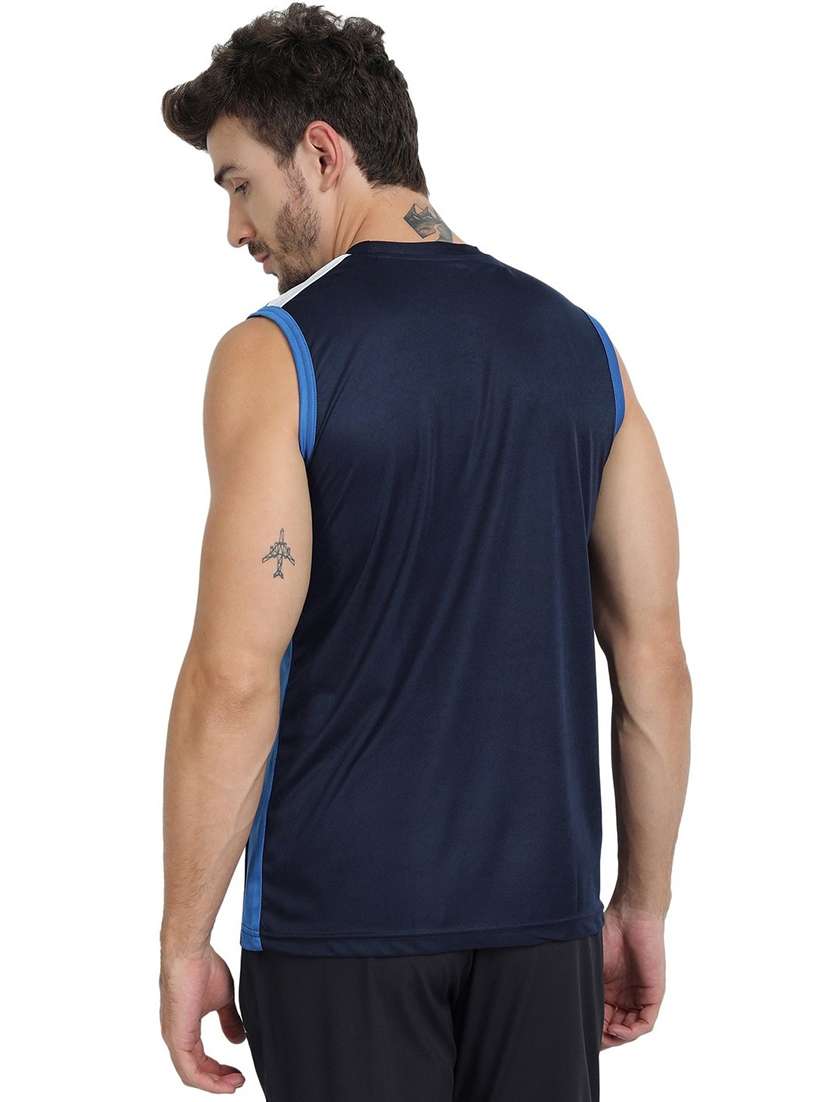 blue polyester t-shirt - 19157262 -  Standard Image - 2