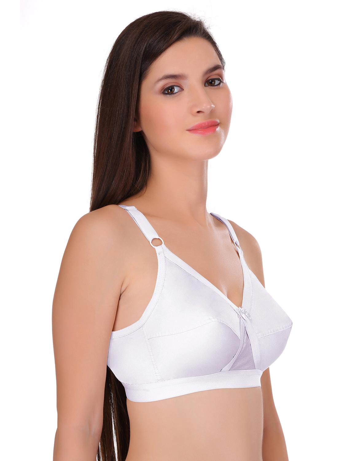 white polyamide minimizer bra combo - 19157416 -  Standard Image - 2