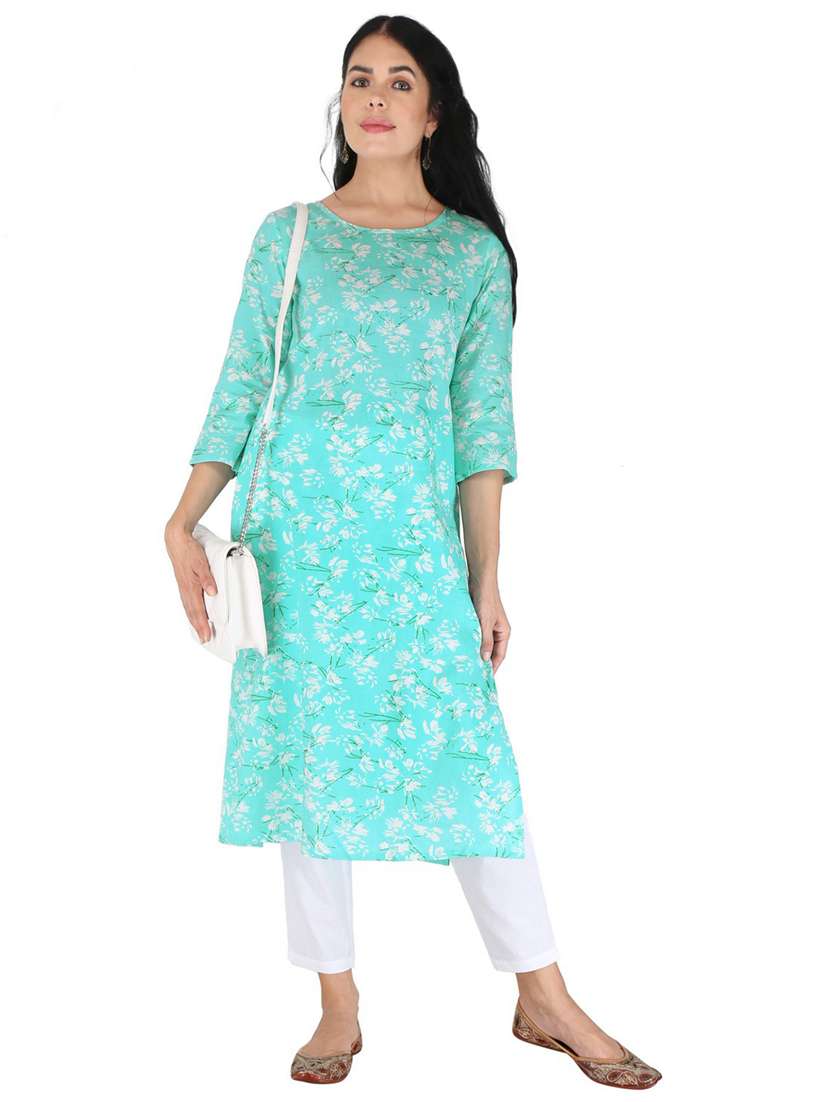 women's straight kurta - 19158124 -  Standard Image - 2
