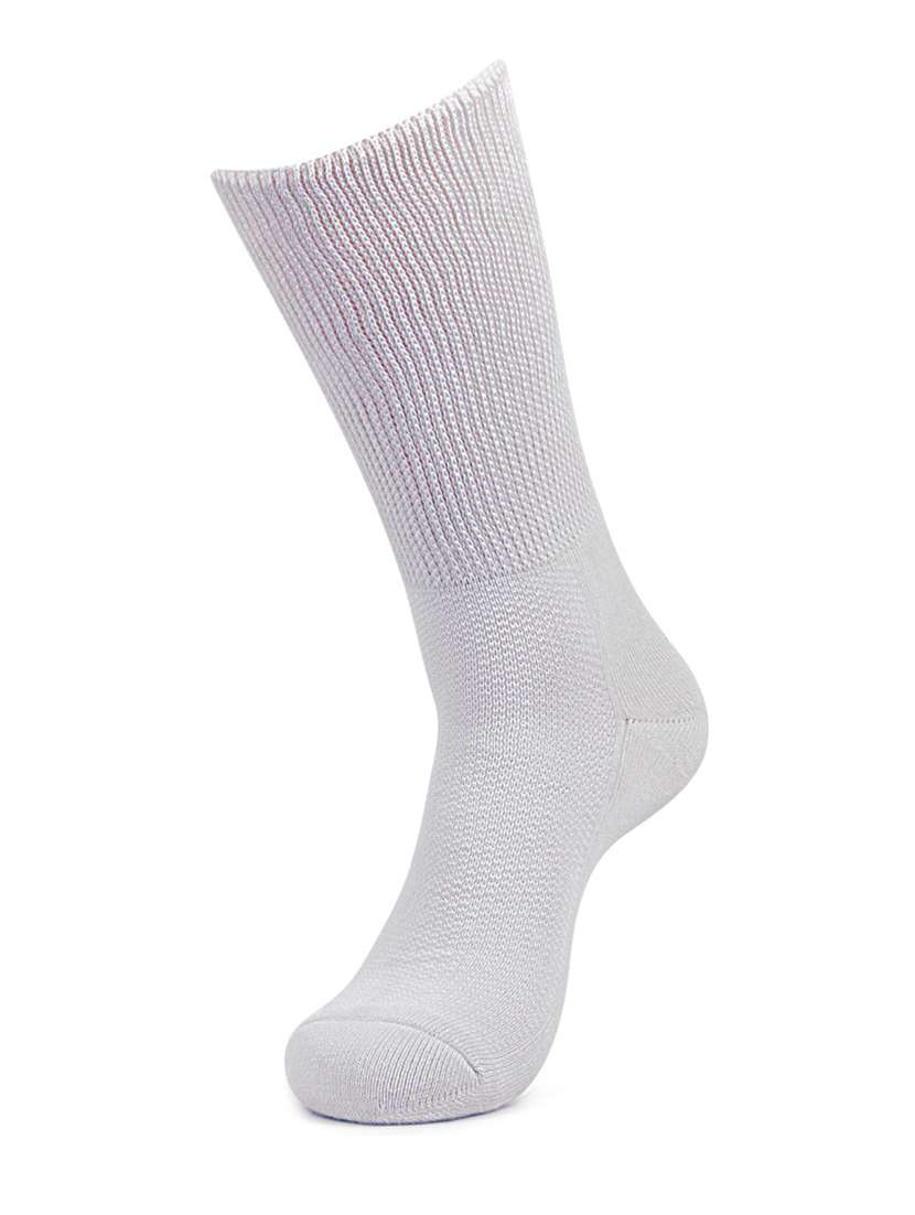 mens white solid socks