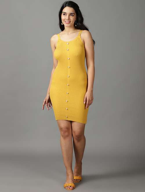 women's bodycon self design dress - 19159688 -  Standard Image - 0